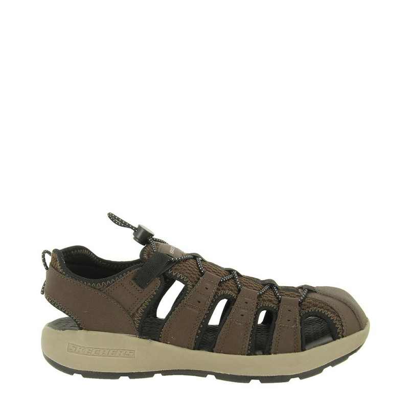 skechers sandals hombre beige